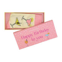 Annabel Trends Boxed Socks - Happy Birthday To You