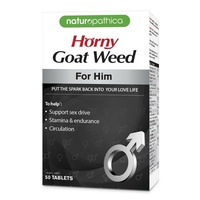 Naturopathica Horny Goat Weed for Him 50s Support Healthy Libido