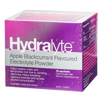 Hydralyte Apple Blackcurrant Flavoure Electrolyte Powder (10 satchets) 10 x 4.9g
