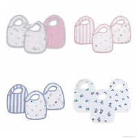 Aden+Anais 100% Cotton Muslin 3 Pack Classic Snap Bibs