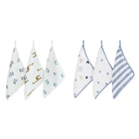 Aden+Anais 100% Cotton Muslin 3 pack Baby/Kids/Adults Washclothes