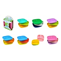 Re-Play Divided Plates - 3PK  FDA-Approved and BPA-Free Plastic