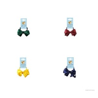 Lady Jayne School Colour Bow Elastics 2pk Perfect Ponytail with Snagless Elastic