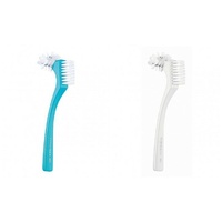 Curaprox Patented Denture Brush Dual Omega Spiral Bristles Ergonomic Handle