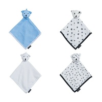 Mum2mum Baby Infant Dunkee Bear 100% Cotton Muslin Comforter Washable