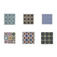 Boyle Ceramic Coasters 4 pack Square - Design Dolomite Stone Tabletop Home Decor