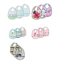 JJ Cole Baby Feeding Bib Set 3 Pack Design Varied Baby Burp Cloths