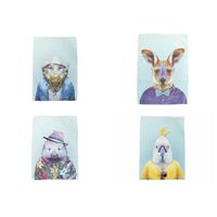 Annabel Trends Zoo Portrait Tea Towel Kitchen Towel Various Design Microfibre