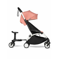 BABYZEN YOYO2 Stroller White Frame With 6+ Month Seat Pad + Toddler Board