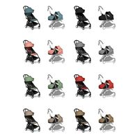 BABYZEN YOYO2 Stroller Black Frame With 6+ Month Seat Pad and 0+ Newborn Nest