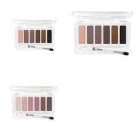 Natio Mineral Eyeshadow Palette Compact Size Duo Brush Sponge Various Shades
