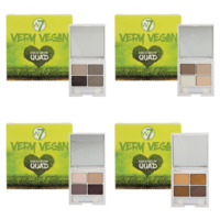 W7 Very Vegan Eyeshadow Quads Multicolour On Trends Vegan-friendly