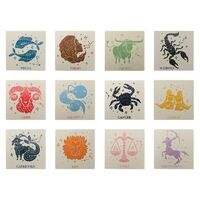 Annabel Trends Zodiac Ceramic Coaster 10x10cm Perfect Gift Star Signs