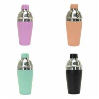 Annabel Trends Cocktail Shaker Stainless Steel Various Colours Strainer Included