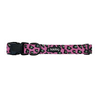 Annabel Trends Hot Dog Collar Pink Ocelot Various Sizes Adjustable