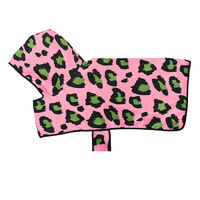 Annabel Trends Hot Dog Beach Hoodie Towel Pink Ocelot Various Sizes