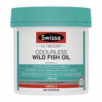 Swisse Ultiboost Odourless High Strength Wild Fish Oil 1000mg Capsules 200