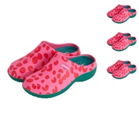 Annabel Trends Gummies - Memory Foam Clog - Cheetah Spot Pink