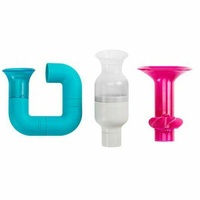Boon TUBES Building Bath Tot Set Toys for Toddlers 12 Months and Up BPA Free