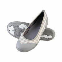Muck Boots Breezy Ballet Flat All Purpose for Ladies Women's - Gray Gingham