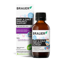 Brauer Baby & Child Immunity 100ml Vitamin D3 Support Healthy Immune System