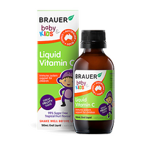 Brauer Baby & Kids Liquid Vitamin C 100ml 99% Sugar Free Support Immune System
