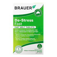 Brauer Natural Medicine De-Stress Fast Melt 60 Tablets