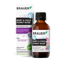 Brauer Baby & Child Runny Nose 100ml Relieve Symptoms Of Hayfever