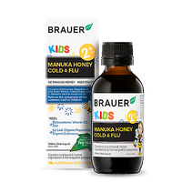 Brauer Kids Manuka Honey Cold & Flu 100ml Relieve Common Cold Symptoms