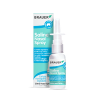 Brauer Saline Nasal Spray 30ml Relieve Symptoms Of Hayfever