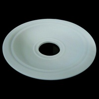 Boyle White Chandelle Porcelain Tea Light Flat Saucer No Hole For Home Decor