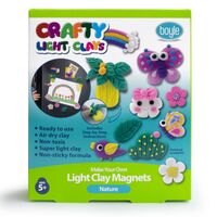 Make your own Light Clay Magnets - Nature