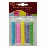 Boyle Glitter Assorted Pack [02] 5x2gm ( Blue , Pink, Yellow, Purple, Green)