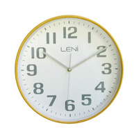 Boyle Leni Wood Silent Battery Operated Wall Clock White