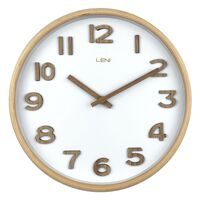 Leni Tilia Wall Clock 25.5cm White