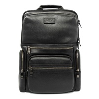Leni Leather Backpack - Black 30x16x42cm