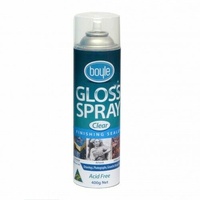Boyle Gloss Spray 400gm Clear Finishing Sealer Acid Free For Arts and Craft