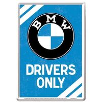 Nostalgic-Art Metal Postcard BMW Drivers Only 10x14cm