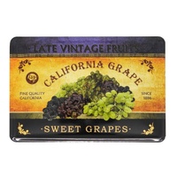 Nostalgic-Art Metal Card Sweet Grapes 10x14x0.3cm