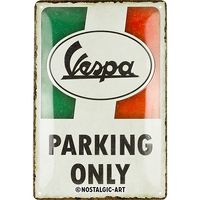Nostalgic-Art Medium Sign Vespa - Parking Only Italian 20x30x0.5cm