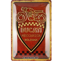Nostalgic-Art Medium Sign Ducati - Meccanica Bologna 20x30x0.5cm
