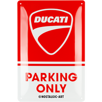 Nostalgic-Art Medium Sign Ducati - Parking Only 20x30x0.5cm