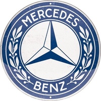 Nostalgic-Art Round Tin Sign Mercedes-Benz - Logo 35x35x0.5cm