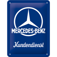 Nostalgic-Art Small Sign Mercedes Kundendienst 15x20cm