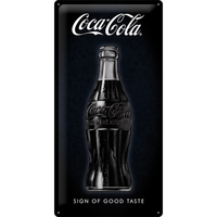 Nostalgic-Art Long Sign Coke -Sign of Good Taste 25x50cm