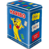 Nostalgic-Art Tin Storage Box Large Haribo - Enjoy The Taste Blue 10x14x20cm
