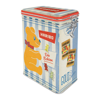 Nostalgic-Art Clip Top Storage Tin Haribo - Die Echten 7.5x11x17.5cm