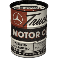 Nostalgic-Art Money Box Oil Barrel Daimler Truck - Motor Oil