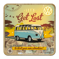 Nostalgic-Art Metal Coaster VW - Let's Get Lost 9x9cm