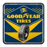 Nostalgic-Art Metal Coaster Goodyear Tires 9x9cm